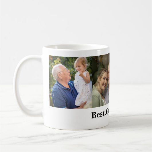 4 FotoCollage Beste Opa je Kaffeetasse (Links)