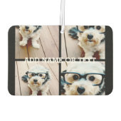 4 FotoCollage - BILDEN SIE IHRE HINTERGRUNDFARBE. Autolufterfrischer (Rückseite)