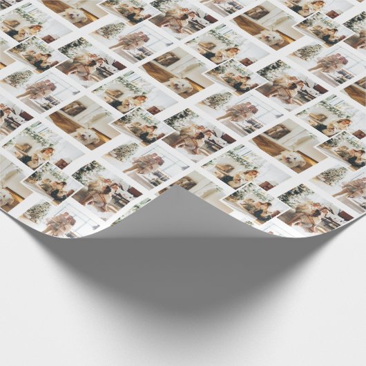 4 FotoCollage Custom Personalisiert Geschenkpapier (Ecke)