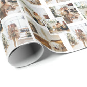 4 FotoCollage Custom Personalisiert Geschenkpapier (Rolleneckpunkt)