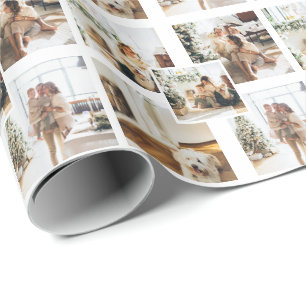 4 FotoCollage Custom Personalisiert Geschenkpapier