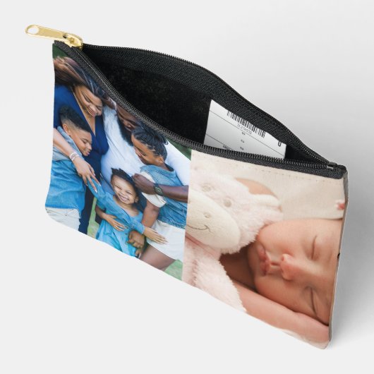 4 FotoCollage Custom Zubehörtasche (Offen)