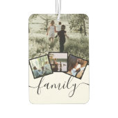4 FotoCollage Family Personalisiert Custom Autolufterfrischer (Rückseite)