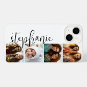 4 FotoCollage - Filmstreifen mit handgeschriebenem Case-Mate iPhone Hülle (Rückseite (Horizontal))
