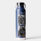 4 FotoCollage | Hunde Marine Trinkflasche (Vorne)
