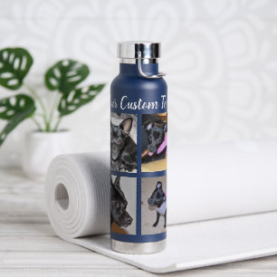 4 FotoCollage Hunde Marine Trinkflasche