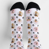 4 FotoCollage Machen Sie Ihre eigenen Fun Dog Sock Socken (Oben)