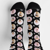 4 FotoCollage Machen Sie Ihre eigenen Fun Dog Sock Socken (Oben)