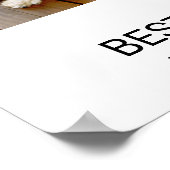 4 FotoCollage Minimalistisch - Best Year Ever Post Poster (Ecke)