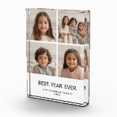4 FotoCollage Minimalistisch - Bestes Jahr Fotoblock (Rechts)