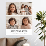 4 FotoCollage Minimalistisch - Bestes Jahr Poster<br><div class="desc">Benutzen Sie Ihr Lieblings-Foto oder Ihre Bilder,  um Spaß zu haben und mit Freunden zu teilen. Ein minimalistisches Design mit nur Snapshots und einem Textblock.</div>