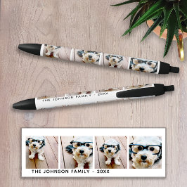 4 FotoCollage Minimalistisch - Name hinzufügen Kugelschreiber