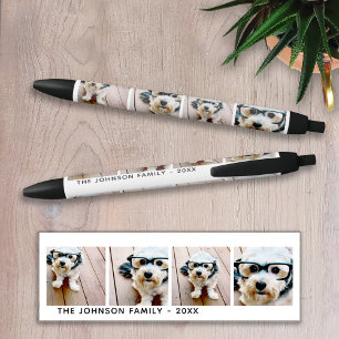 4 FotoCollage Minimalistisch - Name hinzufügen Kugelschreiber