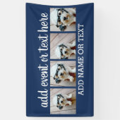 4 FotoCollage mit 2 Textzeilen - Party Banner (Vertikal)