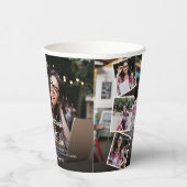 4 FotoCollage Moderne Graduierungsparty Pappbecher (Rechts)