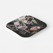 4 FotoCollage Moderne Graduierungsparty Pappteller (Gewinkelt)