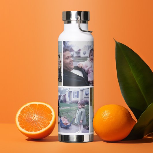 4 FotoCollage - Moderne Minimalistische Fotos nur Trinkflasche