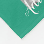 4 FotoCollage Optionaler Text — Farbe bearbeiten Fleecedecke (Ecke)