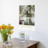 4 FotoCollage Personalisierte Familientypografie Foliendrucke (Ablage(Küche))