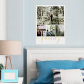 4 FotoCollage Personalisierte Familientypografie Foliendrucke (In Situ (Schlafzimmer))