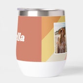 4 FotoCollage - Retro Streifen - ungepflegter Name (Rechts)