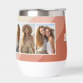 4 FotoCollage - Retro Streifen - ungepflegter Name (Links)