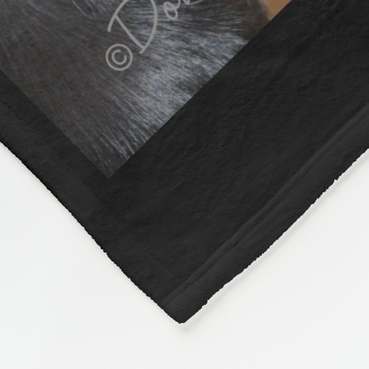 4 FotoCollage| Schwarze Fleece Hundedecke (Ecke)