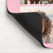 4 FotoCollage - Sie können den Hintergrund rosa än Mousepad (Ecke)