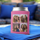 4 FotoCollage - Sie können die Hintergrundfarbe än Dosenkühler