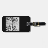 4 FotoCollage - Sie können die Hintergrundfarbe än Gepäckanhänger (Vorderseite horizontal)