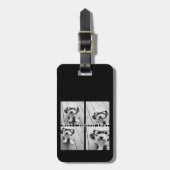 4 FotoCollage - Sie können die Hintergrundfarbe än Gepäckanhänger (Vorderseite vertikal)