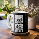 4 FotoCollage - Sie können die Hintergrundfarbe än Kaffeetasse<br><div class="desc">Verwenden Sie Ihre quadratischen Instagram Fotos für die besten Ergebnisse! UM DEN HINTERGRUND ZU ÄNDERN - klicken Sie auf den Bereich "Anpassen" oder "Erweitert" und wählen eine Farbe im Farbwähler aus. Fügen Sie Ihre Lieblingsfotos und Schnappschüsse zu diesem Film-Streifen hinzu, um einen lustigen Speicherbewahrer zu erhalten. Ein künstlerischer Weg, um...</div>