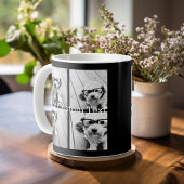 4 FotoCollage - Sie können die Hintergrundfarbe än Kaffeetasse