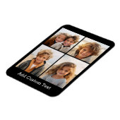 4 FotoCollage - Sie können die Hintergrundfarbe än Magnet (Linke Seite)