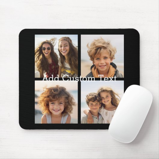 4 FotoCollage - Sie können die Hintergrundfarbe än Mousepad (Mit Mouse)