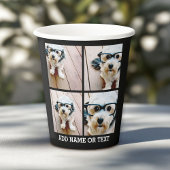 4 FotoCollage - Sie können die Hintergrundfarbe än Pappbecher