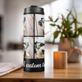 4 FotoCollage - Sie können die Hintergrundfarbe än Thermosbecher