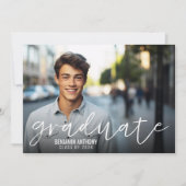 4 FotoCollage - Volle Pic Mod Graduation Party Einladung (Vorderseite)