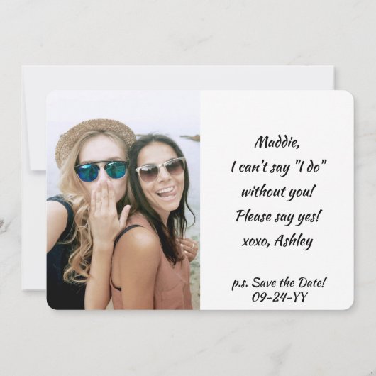 4 FotoCollage werden Sie mein Vorschlag für eine B Einladung (Rückseite)