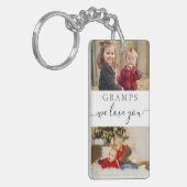 4 FotoCollage Wir Liebe Sie die besten GRAMPEN all Schlüsselanhänger (Vorderseite links)