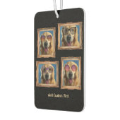 4 Fotoklebstoff Vintage Rahmen Hunde Haustiere Fam Autolufterfrischer (Links)