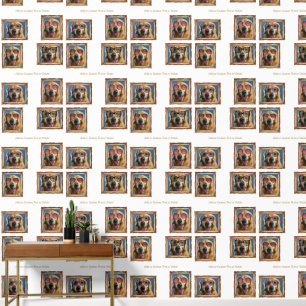 4 Fotoklebstoff Vintage Rahmen Hunde Haustiere Fam Tapete