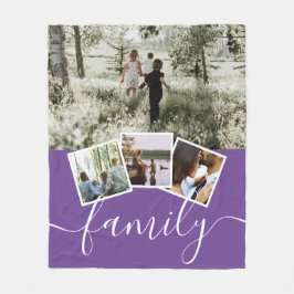 4 Fotokollagenfamilie Personalisiert Fleecedecke