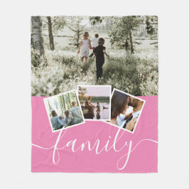 4 Fotokollagenfamilie Personalisiert Fleecedecke