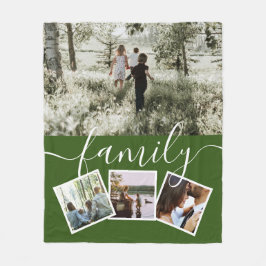 4 Fotokollagenfamilie Personalisiert Fleecedecke