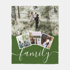 4 Fotokollagenfamilie Personalisiert Fleecedecke