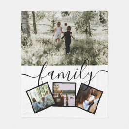 4 Fotokollagenfamilie Personalisiert Fleecedecke