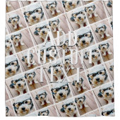 4 Fotomaterial durcheinander - Farbe bearbeiten Duschvorhang (Vorderseite)