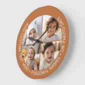 4 Fotomaterial mit kurvigem, benutzerdefiniertem T Große Wanduhr (Winkel)