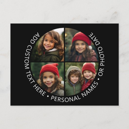 4 Fotomaterial mit kurvigem, benutzerdefiniertem T Postkarte (Vorderseite)